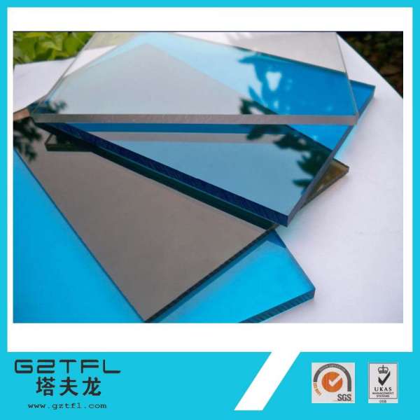 Best selling uv protected plastic roofing panels polycarbonated solid sheets 100% bayer material from germany