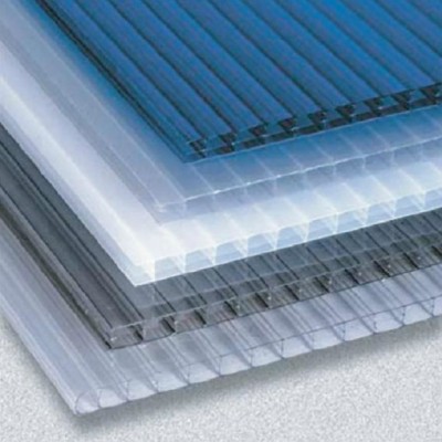 Construction policarbonate panel --Grade A Lexan twin wall hollow polycarbonate sheet price